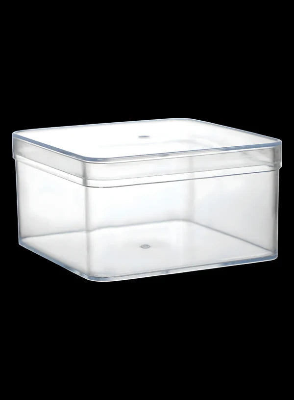 200 ml Transparent Acrylic Square Dessert Tiramisu Tub with Lid  (SB-Desserttub-Sq-200)  (MOQ 500 PCS)  (AO)