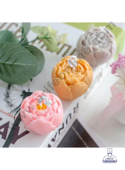 3D Silicon 1 Cavity Tulip Flower Petals Shape Silicon Candle Mould, Silicon Soap Mould (SBSP-DYF2463) - (MOQ 12 PCS) (MD)