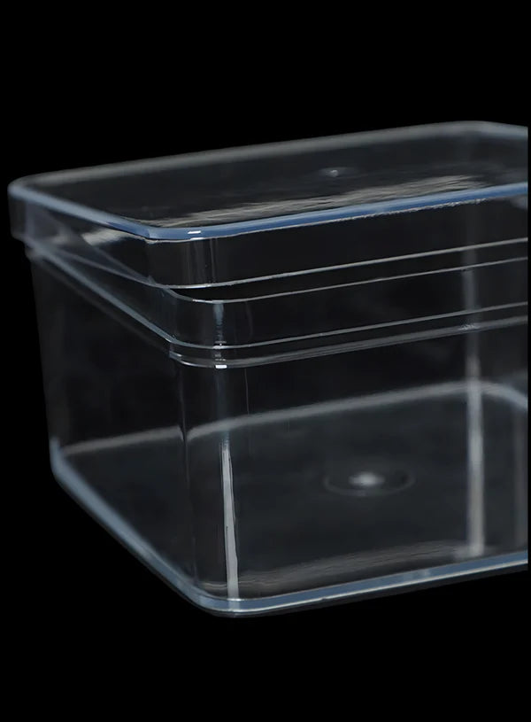 200 ml Transparent Acrylic Square Dessert Tiramisu Tub with Lid  (SB-Desserttub-Sq-200)  (MOQ 500 PCS)  (AO)