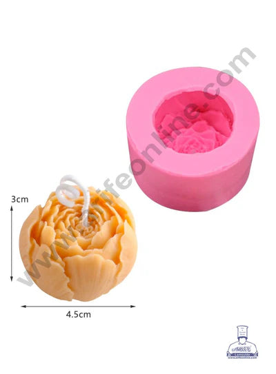3D Silicon 1 Cavity Tulip Flower Petals Shape Silicon Candle Mould, Silicon Soap Mould (SBSP-DYF2463) - (MOQ 12 PCS) (MD)