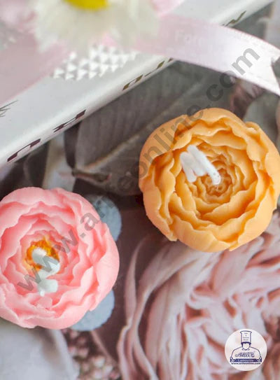 3D Silicon 1 Cavity Tulip Flower Petals Shape Silicon Candle Mould, Silicon Soap Mould (SBSP-DYF2463) - (MOQ 12 PCS) (MD)