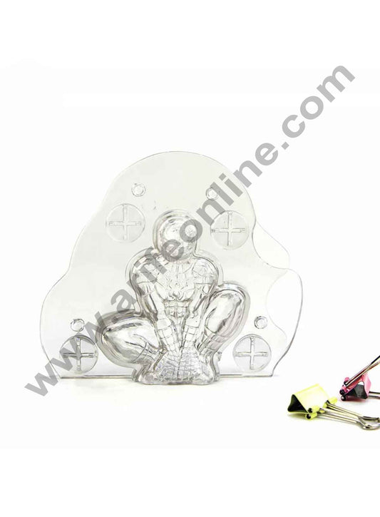 Cake Decor Polycarbonate 3D Spider Man Chocolate Mold Cake Decorating Chocolate Mould Tools