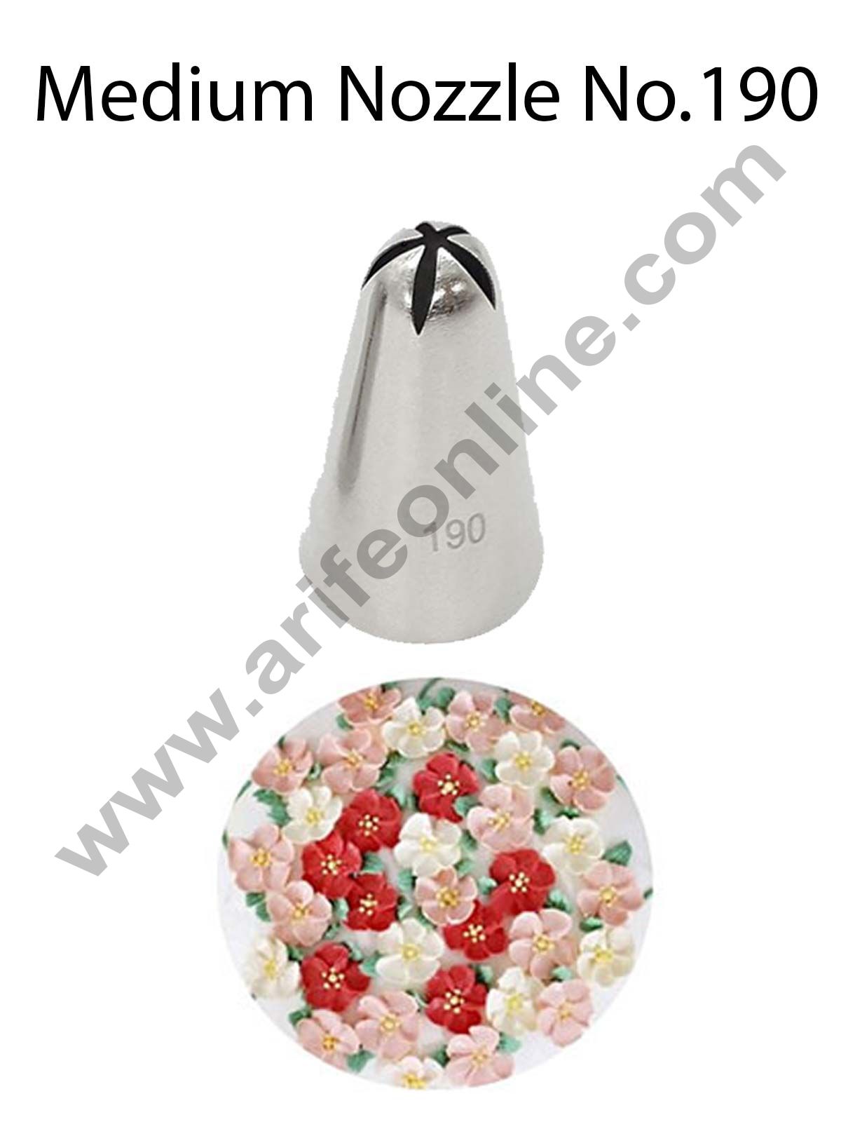 Cake Decor Medium Nozzle - No. 190 Closed Star Piping Nozzle