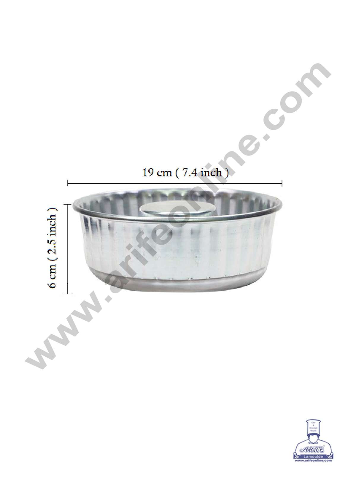 Donut Shape Aluminium Cake Mould - Big ( 19 x 6 cm )