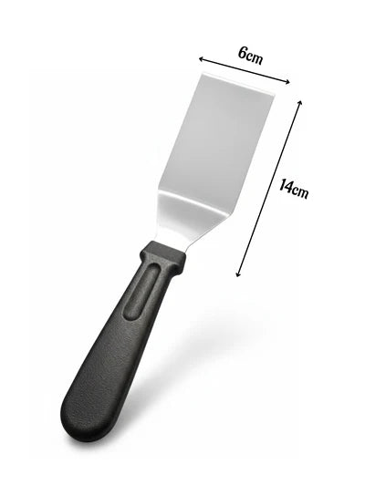1 Piece Stainless Steel Black Handle Pastry Lifter | Cake Serving Tool | SBAC-CK-F1865Y (FE)