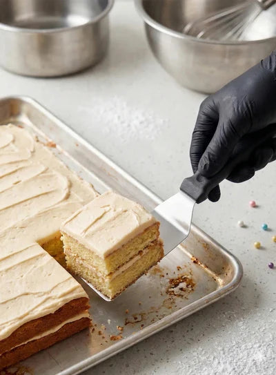 1 Piece Stainless Steel Black Handle Pastry Lifter | Cake Serving Tool | SBAC-CK-F1865Y (FE)