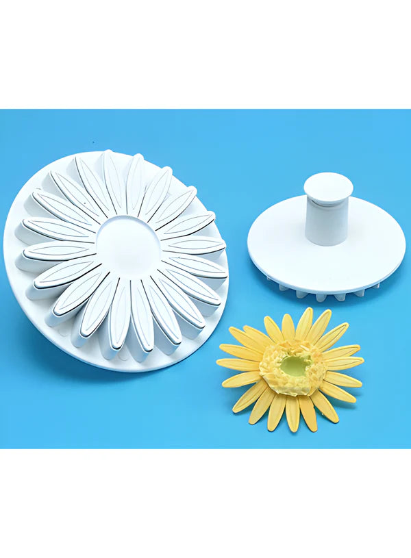 1 Piece Jumbo Veined Sunflower Plunger Cutter (Without Spring) | Gerbera & Daisy (SB-ZN617)  (MOQ 12 PCS)   (ED)