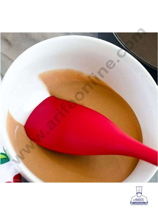 1 Piece Silicone Round Handle Medium Spatula | Baking Tool | Cream Cake Kitchen Cooking Tool (SBSL-107) (MOQ 12 PCS) (IE)