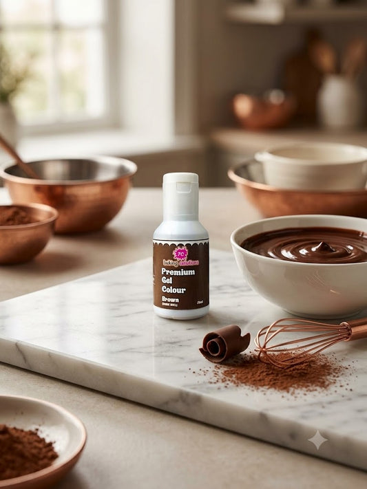 7C  Edible Premium Gel Color Food Colouring for Icing, Cakes Decor, Baking, Fondant Colours - Brown   (MOQ 12 PCS)  (RA.24)