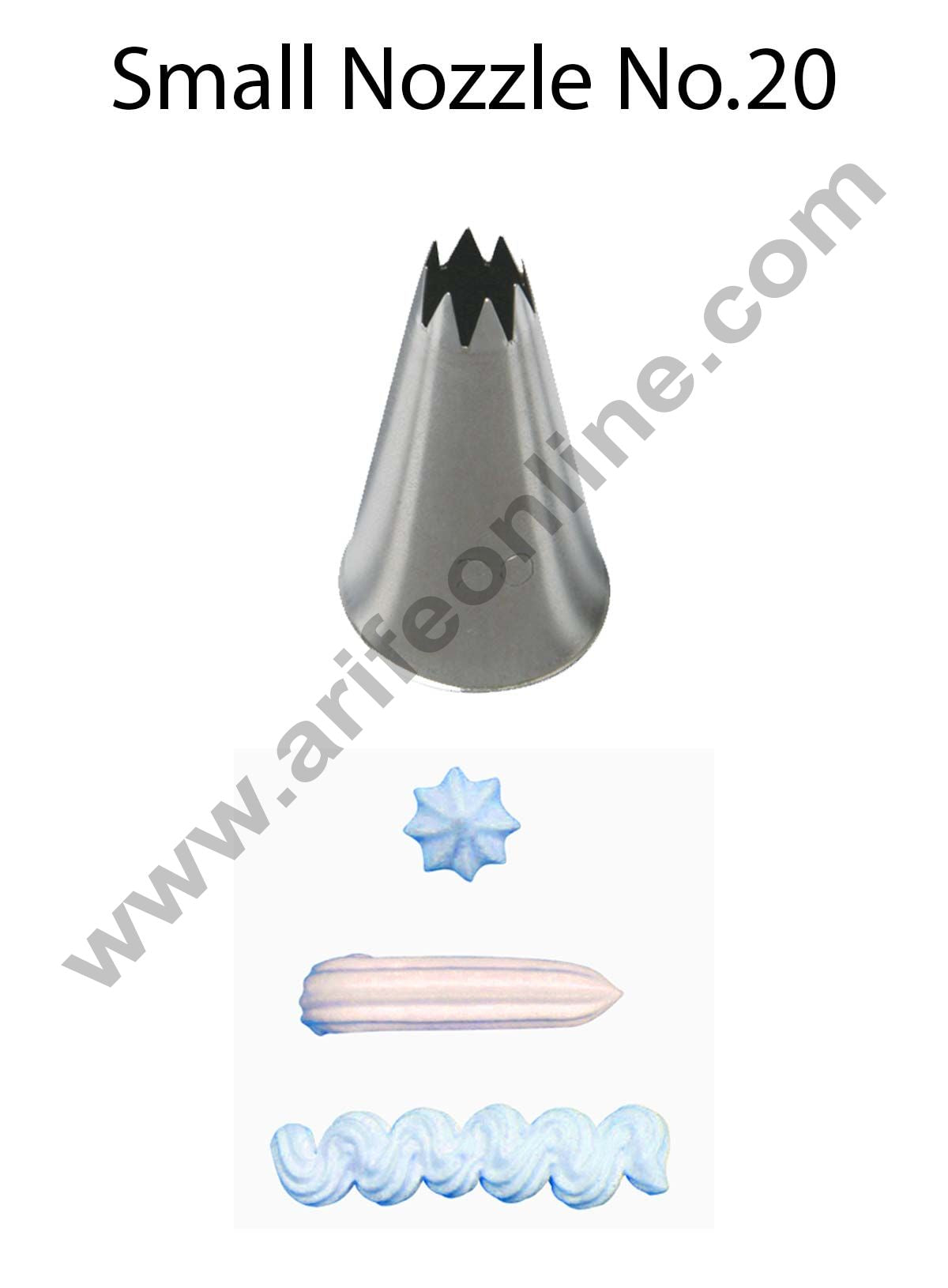 Cake Decor Small Nozzle - No. 20 Open Star Piping Nozzle