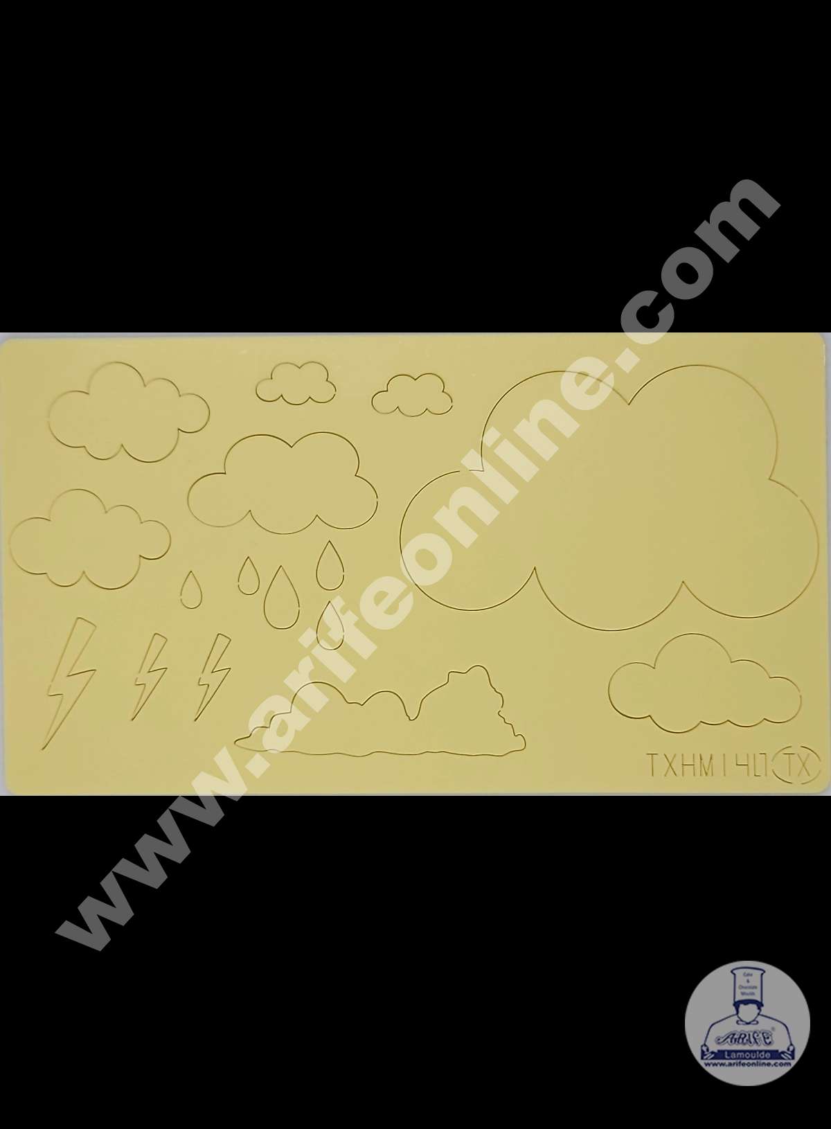 Cake Decor Cloud Shape Acrylic DIY Stamp Embossed Fondant Cake Decorating TXHMI-40