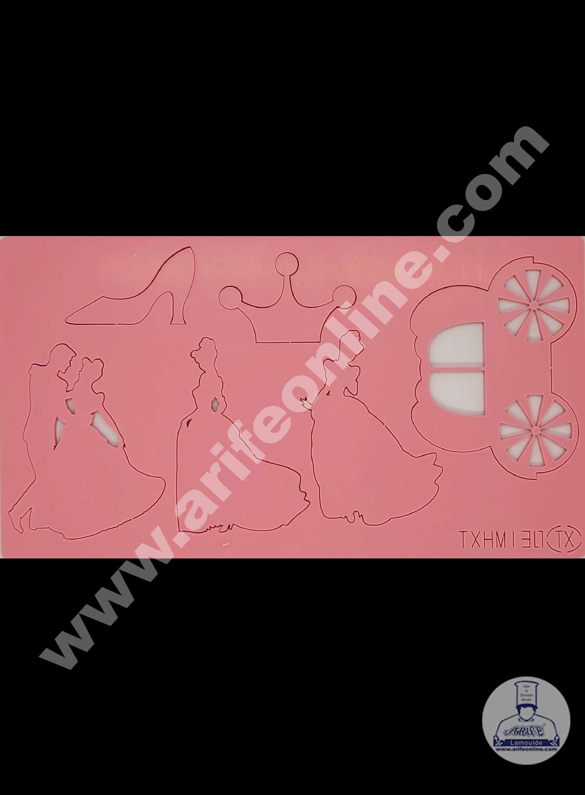 Cake Decor Couple and Crown Shape Acrylic DIY Stamp Embossed Fondant Cake Decorating TXHMI-30