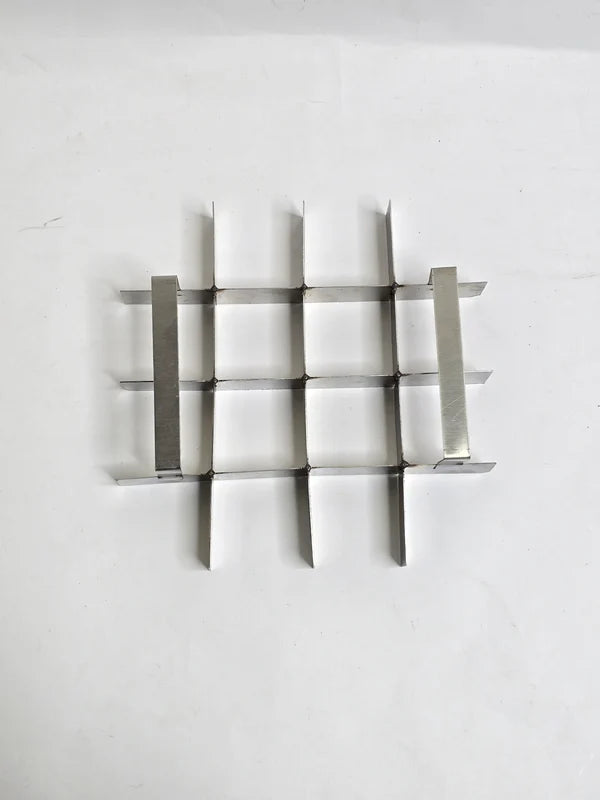 8 Inch Stainless Steel Brownie Cutter – 4x4 Grid Insert for 8x8x2 Inch Square Aluminum Mould -(SB-SSB-8Inch)  (MOQ 12 PCS)