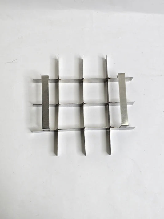 8 Inch Stainless Steel Brownie Cutter – 4x4 Grid Insert for 8x8x2 Inch Square Aluminum Mould -(SB-SSB-8Inch)  (MOQ 12 PCS)