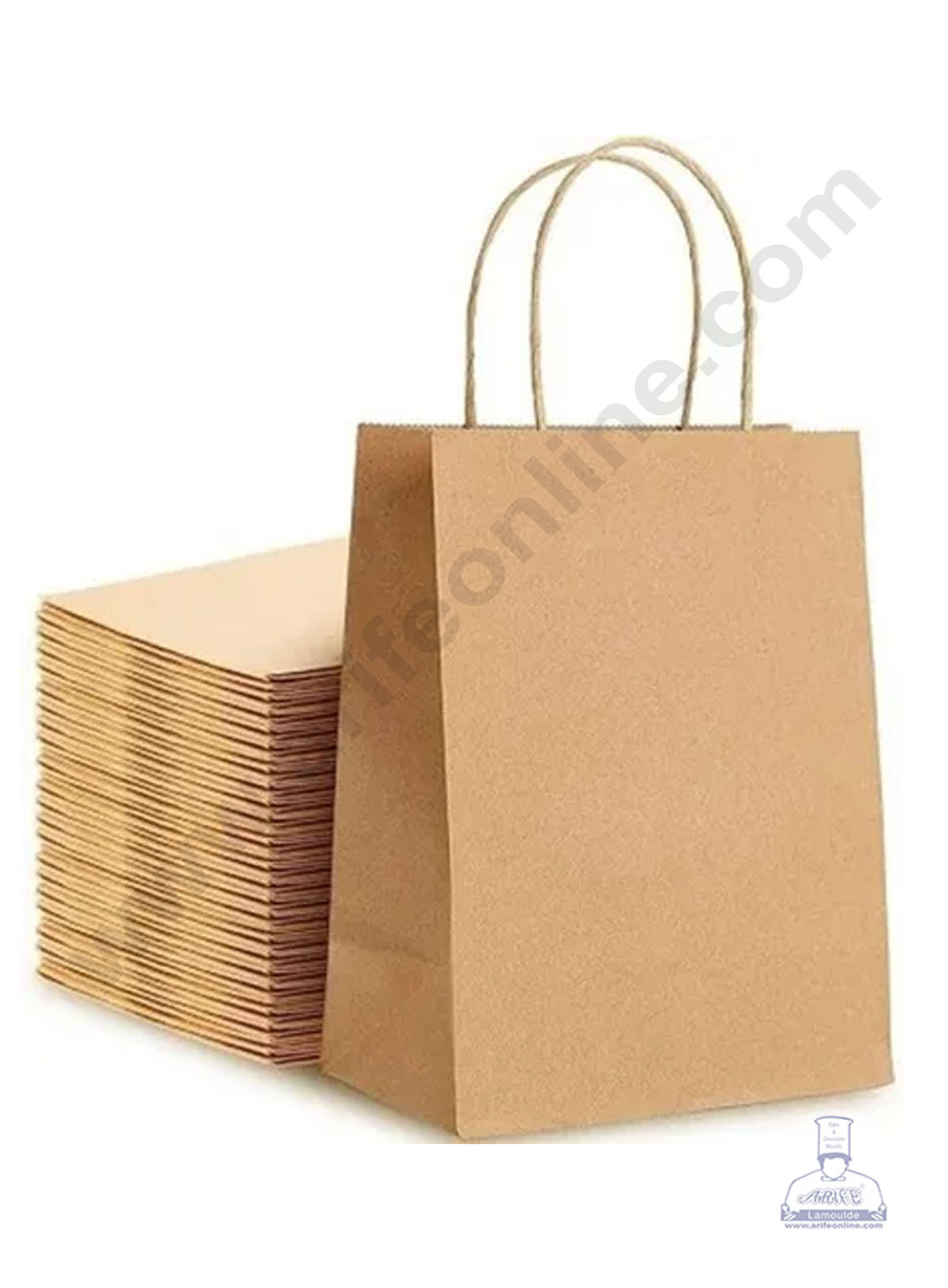 250 g Cake Paper Carry Bag With Handle (MOQ 100 PCS)
