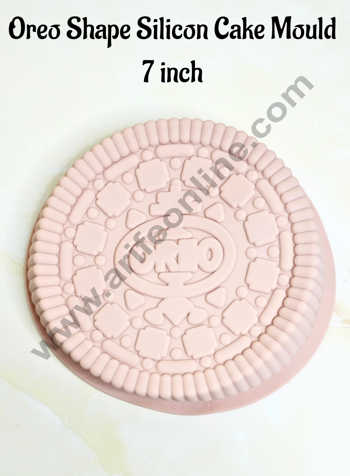Oreo Shape Silicon Cake Mould | Muffin Mould | 7 inch (MOQ 12 PCS)