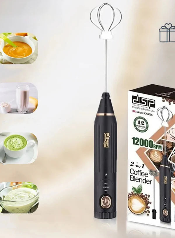 DSP 2-in-1 Coffee Blender & Milk Frother | 9000 RPM | Model KA3145 (SB-DSP-KA3145)  (MOQ 12 PCS)