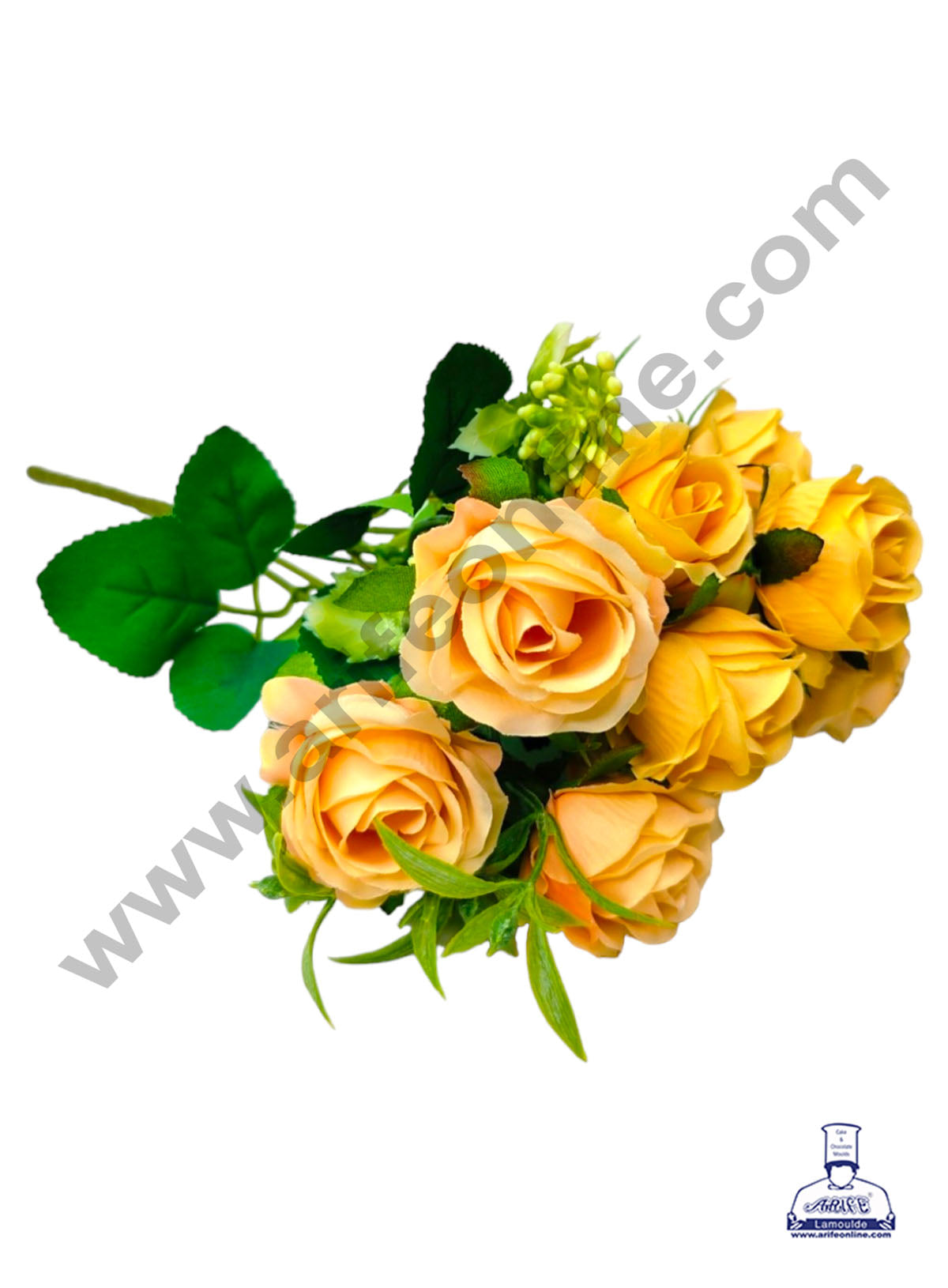 Rose Artificial Flower For Cake Decoration – (1 Bunch) (MOQ 12 BUNCH)