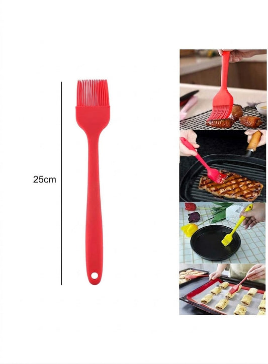 1pc Full Silicone Brush Silicon Handle Big (25cm) Multicolor (IE)