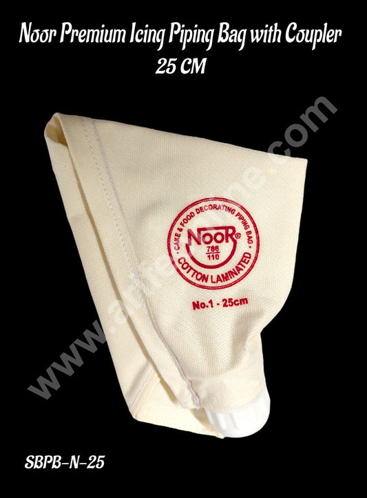 Noor Premium Icing Piping Bag with Coupler (25 CM) - (MOQ 100 PCS)