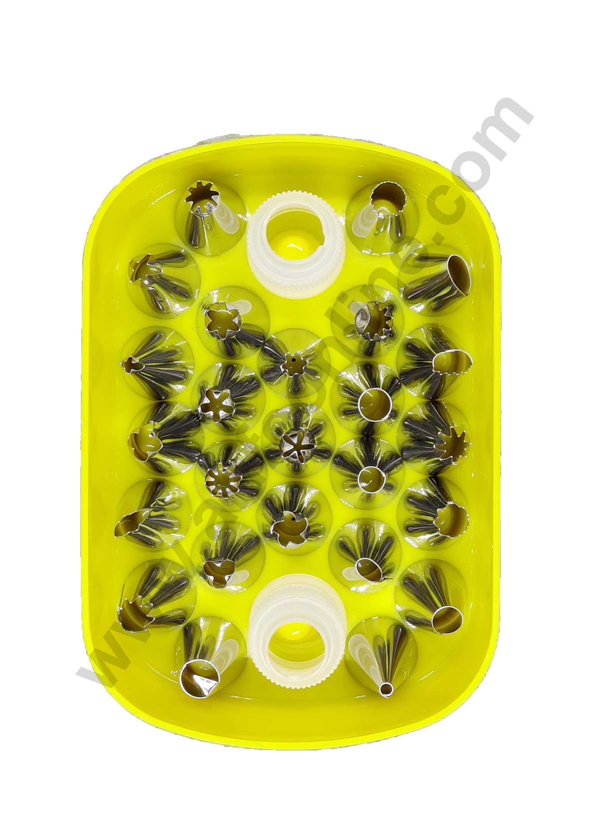 Cake Decor 25 Nozzle + 2 Coupler Box Piping Nozzles Pastry Tips Cupcake Cake Decorating