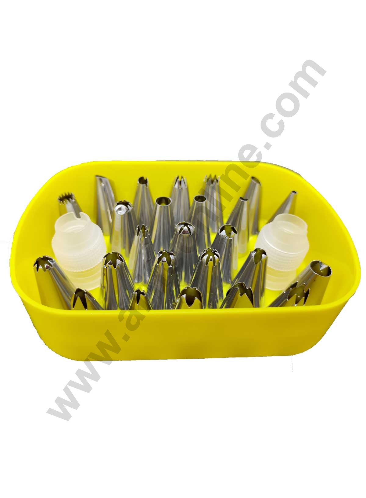 Cake Decor 25 Nozzle + 2 Coupler Box Piping Nozzles Pastry Tips Cupcake Cake Decorating