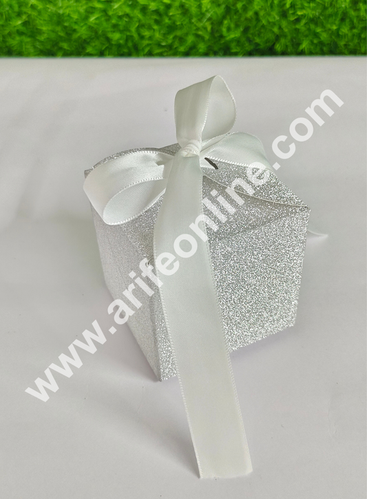 Goodie Bag For Hampers | Chocolate Box Hamper Box 10 Pcs Pack - Silver (SBGB-63) (MOQ 10 PACK)