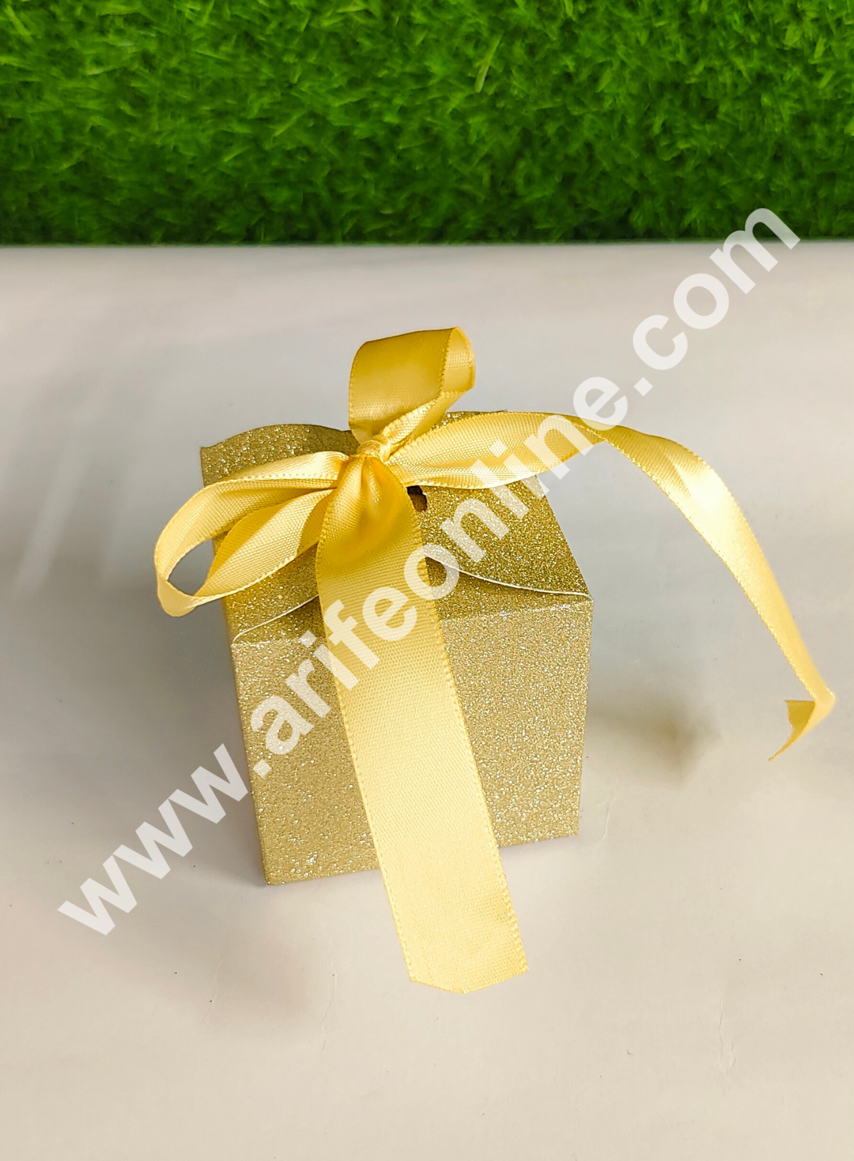 Goodie Bag For Hampers | Chocolate Box Hamper Box 10 Pcs Pack - Gold (SBGB-63) (MOQ 10 PACK)