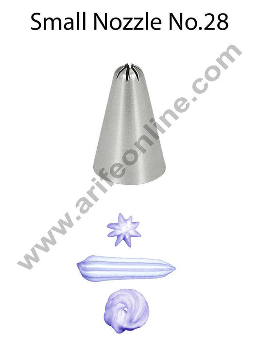 Cake Decor Small Nozzle - No. 28 Closed Star Piping Nozzle