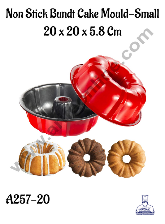 NON STICK BUNDT CAKE MOULDE (SMALL) A-257-20 (MOQ 12 PCS) (LE)