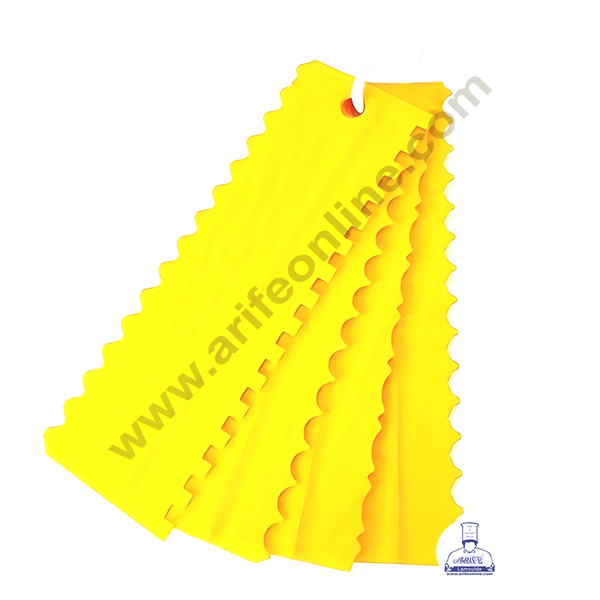 Plastic Icing Comb Scraper Smoother Combo of 4 pcs (MOQ 12 PCS)