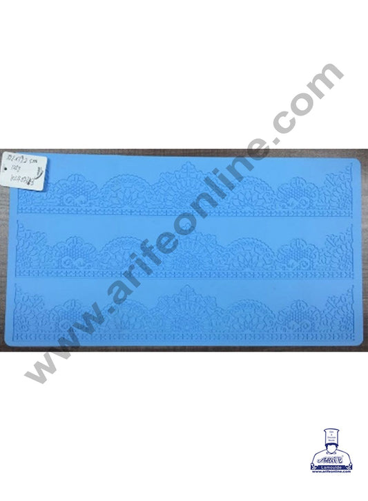 Cake Decor Silicone Cake Border Lace Mould Fondant Cake Decorative Silicone Lace Mat Cake Baking Mat SBLM-3052