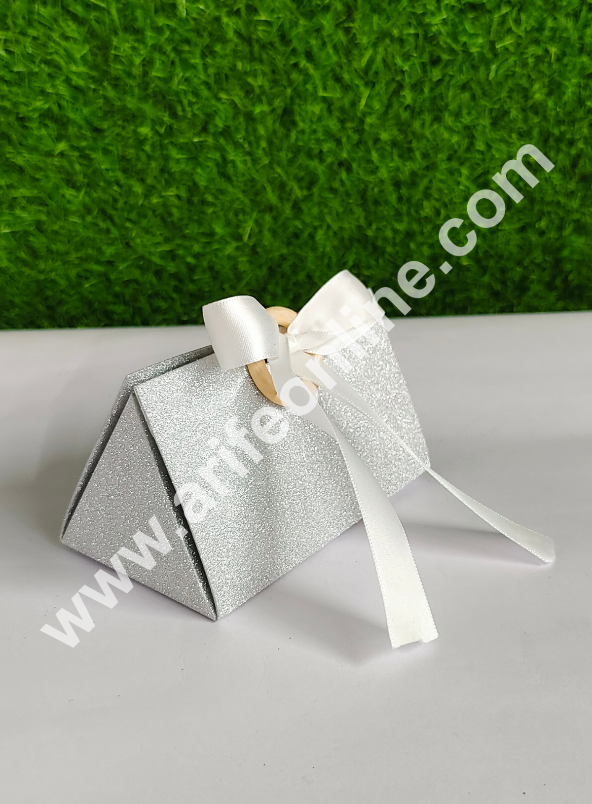 Goodie Bag For Hampers | Chocolate Box Hamper Box 10 Pcs Pack - Silver (SBGB-09) (MOQ 10 PACK)