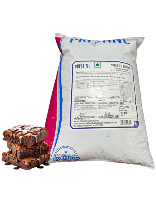 Pristine Super Veg Brownie Premix | Chocolate Brownie Premix | 5 Kg Pack(Pristine-Brownie)