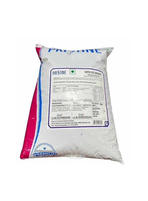 Pristine Super Veg Brownie Premix | Chocolate Brownie Premix | 5 Kg Pack(Pristine-Brownie)