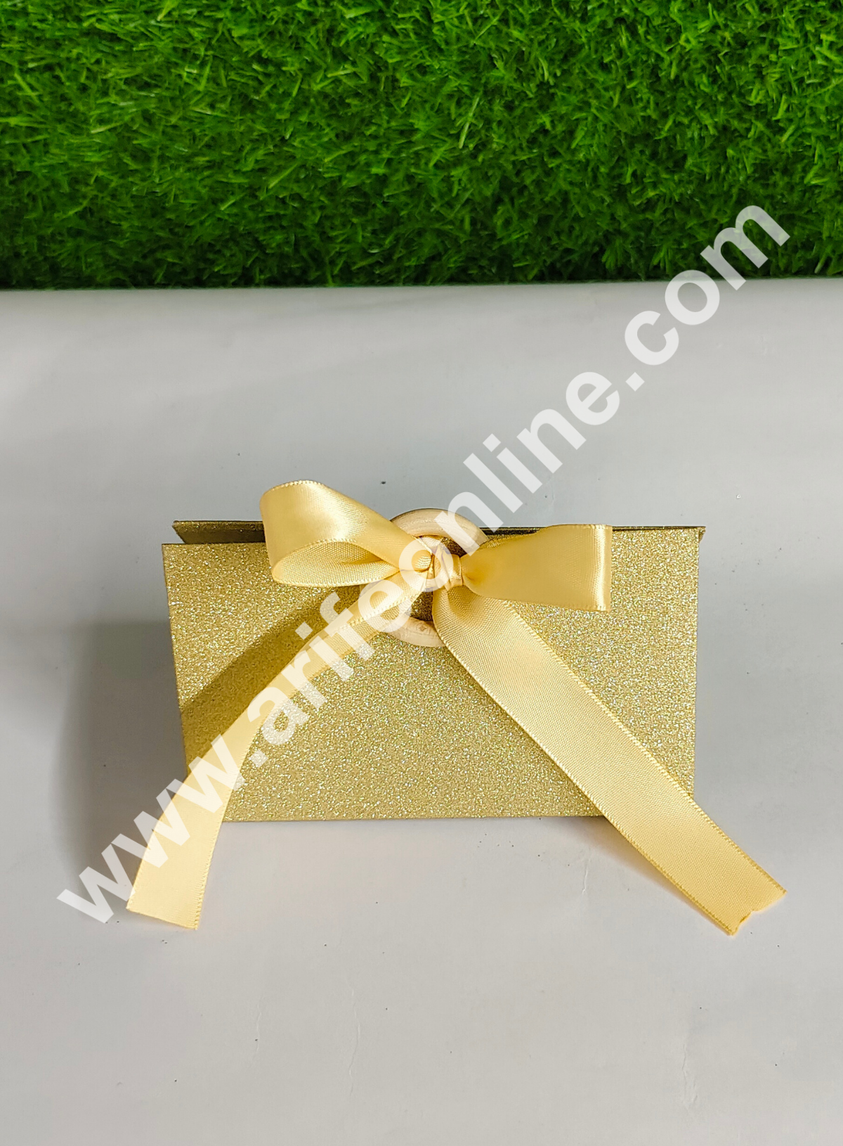 Goodie Bag For Hampers | Chocolate Box Hamper Box 10 Pcs Pack - Golden (SBGB-09) (MOQ 10 PACK)