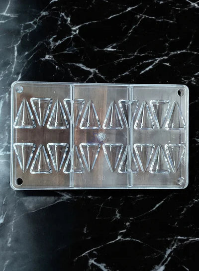 Small Bakers 20-Cavity Polycarbonate Pyramid Chocolate Mold |SBPS-86|1 Piece| (MOQ 12 PCS) (UD)
