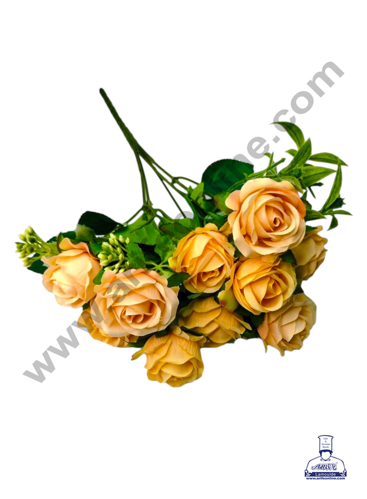 Rose Artificial Flower For Cake Decoration – (1 Bunch) (MOQ 12 BUNCH)