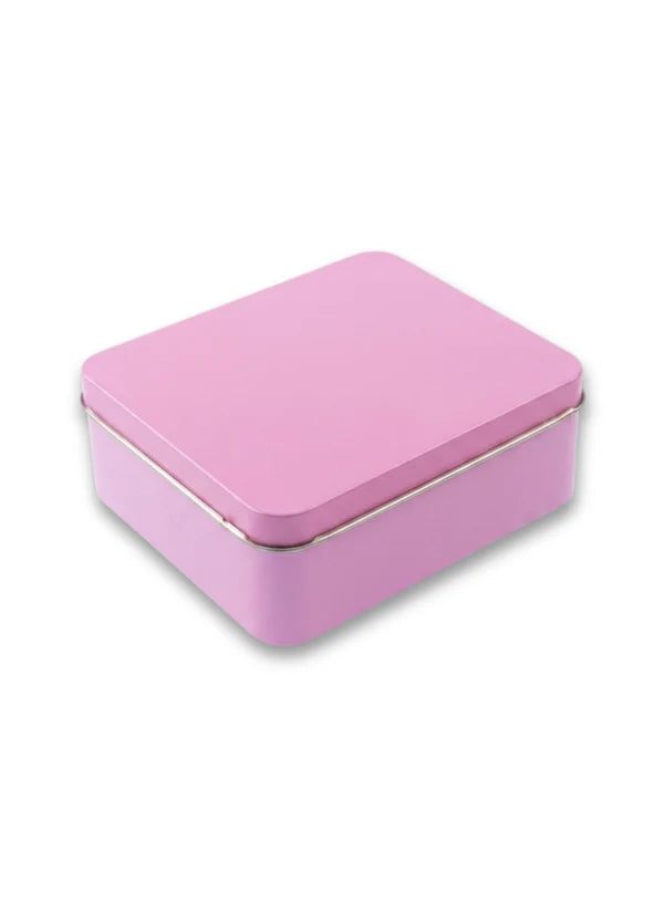 Rectangle Cookie Dream Tin Matte Finish - Pink | 12x10x4.5cm (SBDream-Rec-Pink) - (MOQ 100 PCS) (FO)