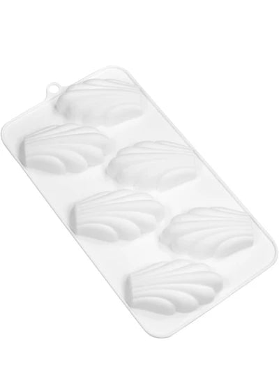 6-Cavity Scallop Shell Silicone Chocolate Mold-D1021 (MOQ 12 PCS)
