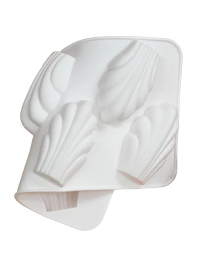 6-Cavity Scallop Shell Silicone Chocolate Mold-D1021 (MOQ 12 PCS)