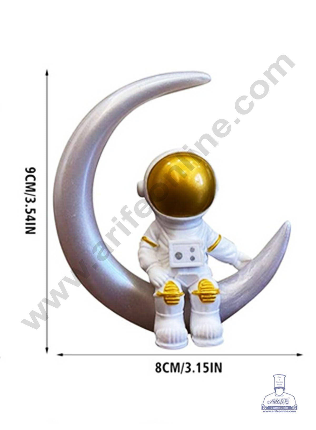 1PCS SITTING ASTRONAUT(GOLD) SBT-SL0568 (MOQ 12 PCS) (RD)