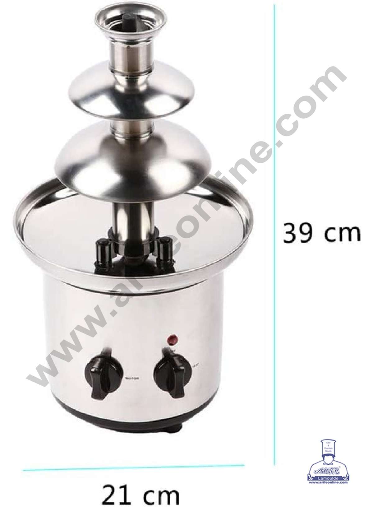 3 Tier Chocolate Fountain - Stainless Steel Machine - Fountain for Parties (MOQ 3 PCS) (RADD)