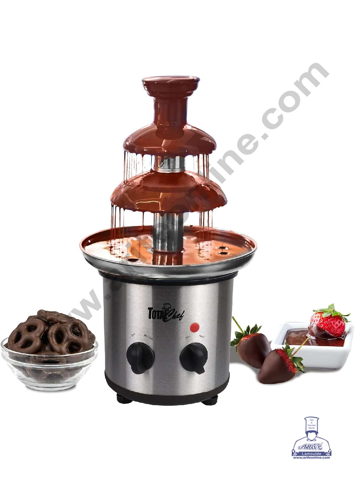 3 Tier Chocolate Fountain - Stainless Steel Machine - Fountain for Parties (MOQ 3 PCS) (RADD)
