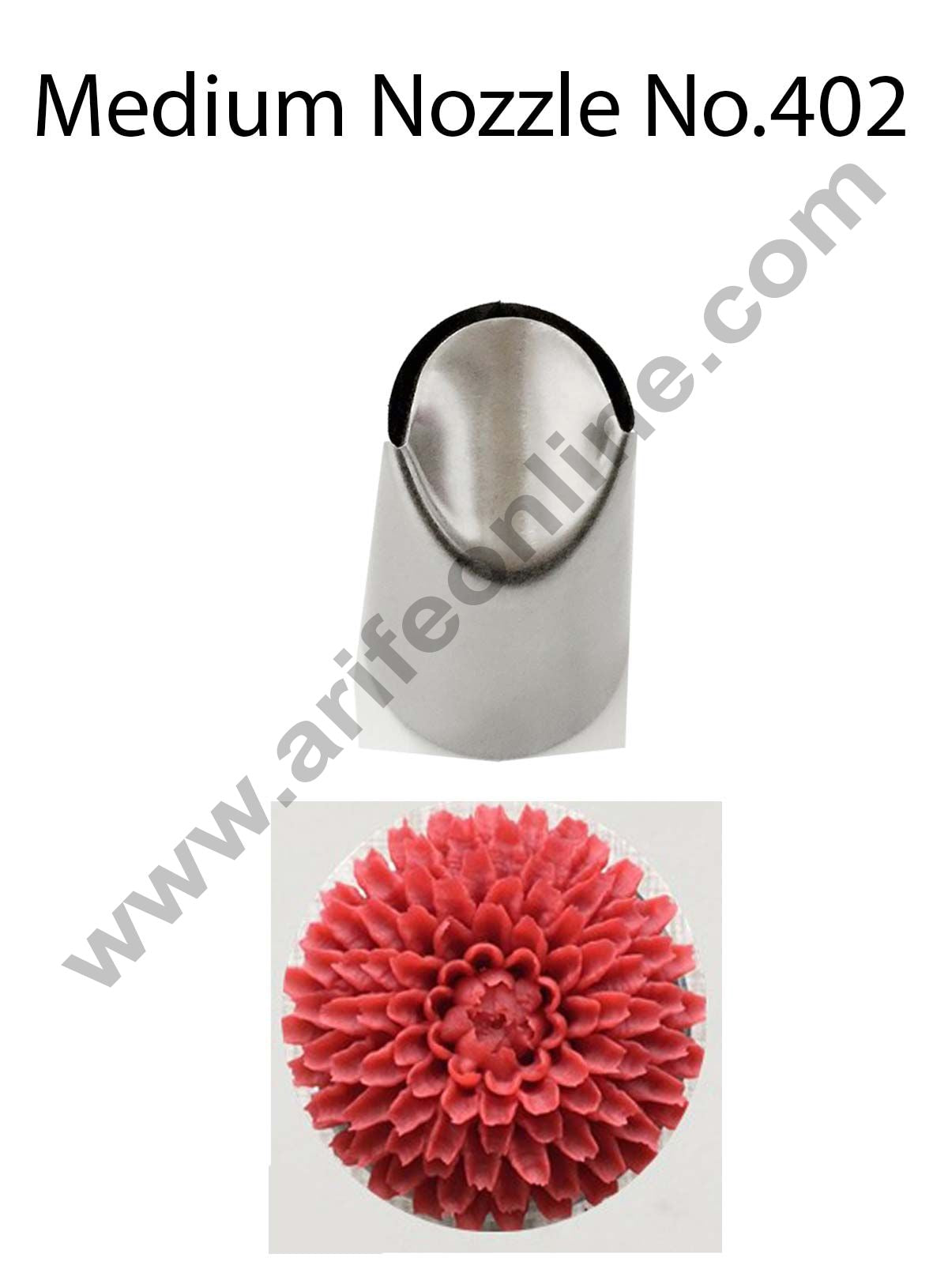 Cake Decor Medium Nozzle - No. 402 Medium Ruffle Frill Piping Nozzle