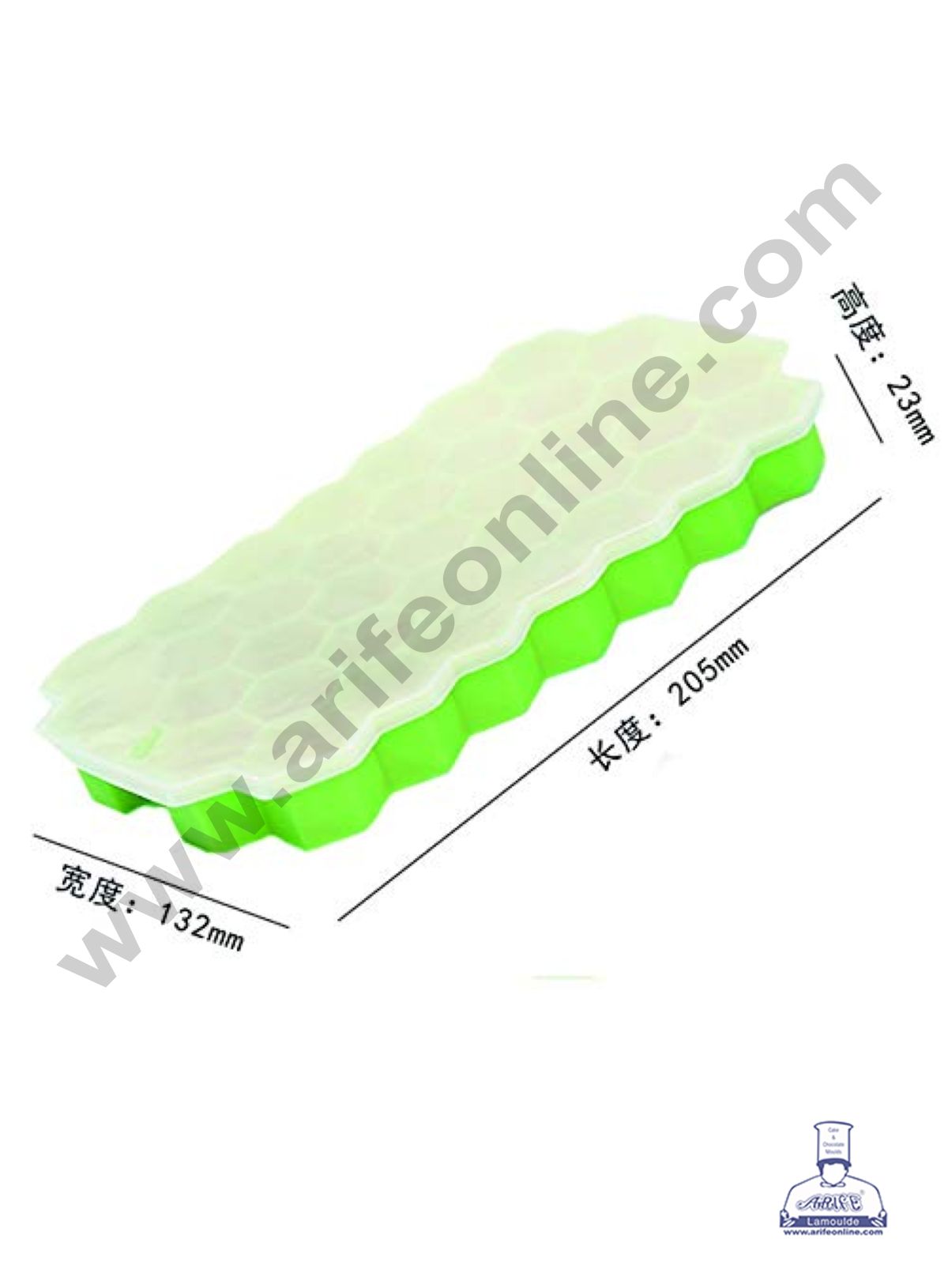 37 Cavity Plastic Honeycomb Shape Ice Cube Tray  (MOQ 12 PCS)  (FD)