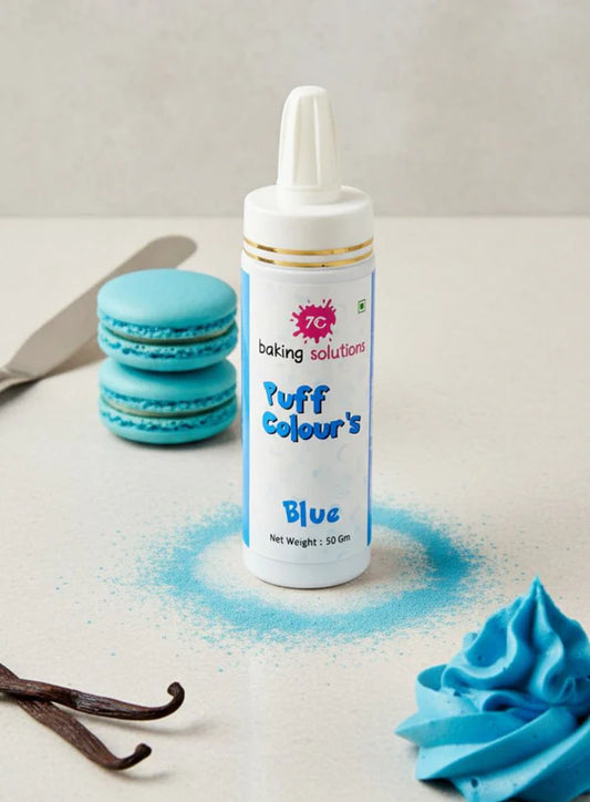 7C Edible Puff Colour Food Colour Powder Spray for Cakes Decoration - Blue ( 50 gm )  (MOQ 12 PCS) (FA.3)