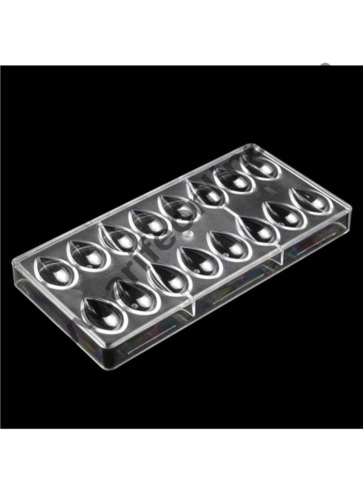 Cake Decor Lotus Shape Polycarbonate Chocolate Mold, 3D Food Chocolate Mould