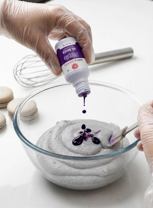 7C Edible Oil Candy Color Food Colouring for Icing, Cakes Decor, Baking, Fondant Colours – Purple  (MOQ 12 PCS)  (RA.24)