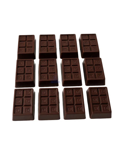 Small Bakers 10 Cavity Polycarbonate Chocolate Bar Mold with square texture |SBPS-103|1 Piece| (MOQ 12 PCS) (UD)